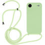 Husă din silicon cu șnur pentru iPhone Air - verde