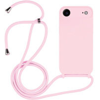 Husă din silicon cu șnur pentru iPhone Air - roz