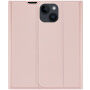 DUX DUCIS husă tip flip pentru iPhone 14 Plus - roz-auriu
