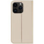 DUX DUCIS husă tip flip pentru iPhone 14 Pro - auriu