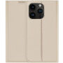 DUX DUCIS husă tip flip pentru iPhone 14 Pro Max - auriu