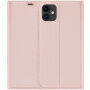 Dux Ducis husă flip cu stativ pentru iPhone 11 - roz-auriu
