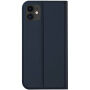 Dux Ducis husă flip cu stativ pentru iPhone 11 - albastru