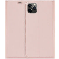 Dux Ducis husă flip cu stativ pentru iPhone 11 Pro Max - roz-auriu