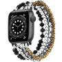 xDfind curea cu mărgele pentru Apple Watch 42mm / 41mm / 40mm / 38mm - negru-auriu