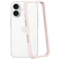 Ramă de protecție din silicon pentru iPhone 16 - roz