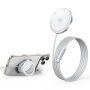 Încărcător wireless MagSafe HYD-002 cu suport rabatabil pentru iPhone - 25W - alb
