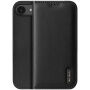 DUX DUCIS Hivo husă flip din piele pentru iPhone 16e / 17e - neagră