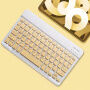 Tastatură Bluetooth Wireless - galbenă