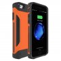 Carcasă rezistentă de protecţie, cu baterie 4000 mAh, pentru iPhone 6/6S/7/8 - portocaliu