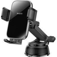 Yesido C279 suport auto pentru parbriz și bord pentru iPhone - negru