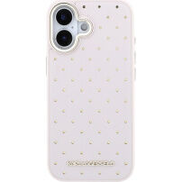 Karl Lagerfeld Perforated Gold Dots husă cu MagSafe pentru iPhone 17 - roz