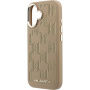 Karl Lagerfeld Perforated Monogram husă cu MagSafe pentru iPhone 17 - bej