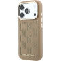 Karl Lagerfeld Perforated Monogram husă cu MagSafe pentru iPhone 17 Pro - bej