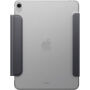 UNIQ Camden Lite husă tip carte cu suport origami și spațiu pentru Apple Pencil pentru iPad 10,9" (2022) / 11" (2025) - gri închis