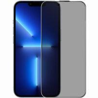 Sticlă securizată Rurihai Anti-Spy cu ramă neagră pentru iPhone 13 Pro Max / 14 Plus