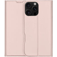 DUX DUCIS Husă flip Skin Pro pentru iPhone 16 Pro - auriu roz