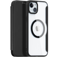 DUX DUCIS Skin X husă flip cu MagSafe pentru iPhone 15 Plus - negru