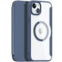 DUX DUCIS Skin X husă flip cu MagSafe pentru iPhone 15 Plus - albastru închis
