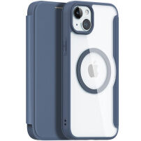 DUX DUCIS Skin X husă flip cu MagSafe pentru iPhone 15 Plus - albastru închis