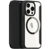 DUX DUCIS Skin X husă flip cu MagSafe pentru iPhone 15 Pro - negru