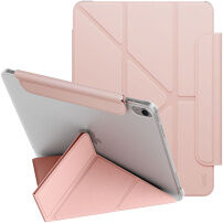 UNIQ Camden Lite husă tip carte cu suport origami și spațiu pentru Apple Pencil pentru iPad Air 11" (2024-2026) - roz