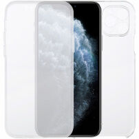 Husă din două piese pentru partea din față și spate pentru iPhone 11 Pro - transparent