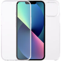Husă din două piese pentru partea din față și spate pentru iPhone 13 mini - transparent