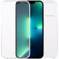 Husă din două piese pentru partea din față și spate pentru iPhone 13 Pro Max - transparent
