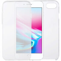 Husă din două piese pentru partea din față și spate pentru iPhone 7 / 8 / SE (2020/2022) - transparent