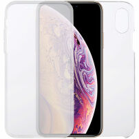 Carcasă pentru partea față și spate iPhone X / XS - transparent