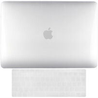 ENKAY 2în1 husă lucioasă şi tastatura EU ultra-subţire, pentru MacBook Pro 13" fără Touch Bar (A1706 / A1708 / A1989 / A2159) - pur