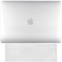 ENKAY 2în1 husă lucioasă şi tastatura EU ultra-subţire, pentru MacBook Pro 13" cu Touch Bar (A1706 / A1708 / A1989 / A2159) - pur