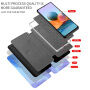 Carcasă flip de protecție cu model de acuarele pentru iPhone 13 Pro - albastru