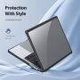 DUX DUCIS LCGM Series Husă transparentă lucioasă pentru MacBook Pro 16" (A2485 / A2780 / A2991 / A3186 / A3403 / A3428 / A3429) - negru