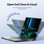 DUX DUCIS LCGM Series Husă transparentă lucioasă pentru MacBook Pro 16" (A2485 / A2780 / A2991 / A3186 / A3403 / A3428 / A3429) - negru