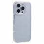 Husă tip carte din două piese pentru față și spate pentru iPhone 16 Pro - transparent