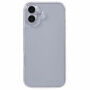 Husă tip carte din două piese pentru față și spate pentru iPhone 16 Plus - transparentă