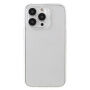 Husă tip carte din două piese pentru față și spate pentru iPhone 14 Pro - transparentă