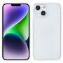 Husă tip carte din două piese pentru partea din față și din spate pentru iPhone 14 Plus - transparentă