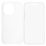 Husă tip carte din două piese pentru față și spate pentru iPhone 15 Pro - transparentă