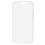 Husă tip carte din două piese pentru față și spate pentru iPhone 15 Plus - transparent