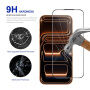Sticlă Rurihai securizată antireflex 2.5D cu ramă neagră pentru iPhone 17 Pro Max / 18 Pro Max