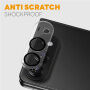 NORTHJO Folie de sticlă securizată pentru protecția lentilelor camerei din spate pentru iPhone Duo - negru