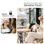 Sticlă securizată Imak 2.5D cu ramă neagră pentru ecranul frontal pentru iPhone Duo