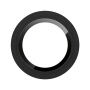 Folie de sticlă securizată Rurihai cu ramă metalică pentru protecția lentilelor camerei spate pentru iPhone 18 Pro / 18 Pro Max - negru