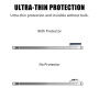 Folie de sticlă securizată cu ramă pentru protecția lentilelor camerei din spate pentru iPhone Duo - negru