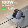 UGREEN EC604 set încărcător auto cu porturi 2x USB-C / USB-A și Cablu USB-C retractabil - 145W - 70 cm - gri