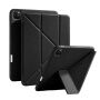 Husă tip carte XDcase Y-fold cu Suport origami și spațiu pentru Apple Pencil pentru iPad Pro 11" (2018-2022) - negru