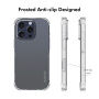Husă ENKAY transparentă cu colțuri întărite pentru iPhone 16 Pro Max - transparent